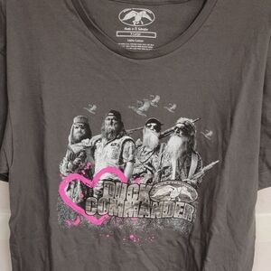 Duck Comander XL T-shirt Gray Well Loved